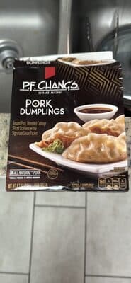 Pork Dumplings Ground Pork, Shredded Cabbage, Sliced Scallions With A Signature Sauce Packet