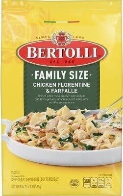Farfalle with Grilled White Meat Chicken and Farm-Grown Spinach in a Rich White Wine and Parmesan Sauce, Chicken Florentine