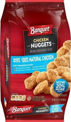 Breaded Chicken Nuggets Patties