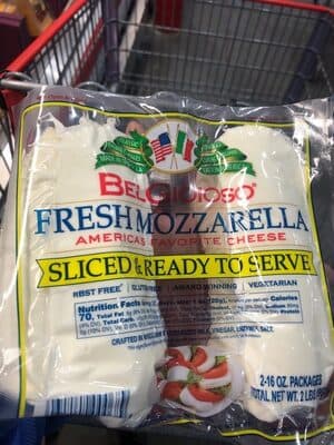 Fresh Mozzarella Cheese Slices