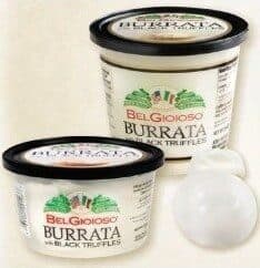BEL GIOIOSO, BURRATA WITH BLACK TRUFFLES