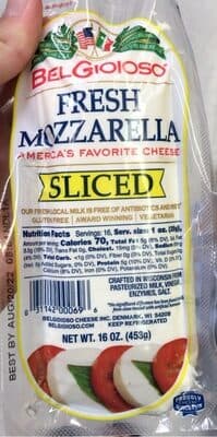 Sliced Fresh Mozzarella