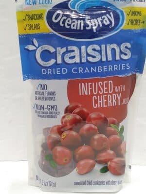 Dried Cranberries Cherry Juice Infused