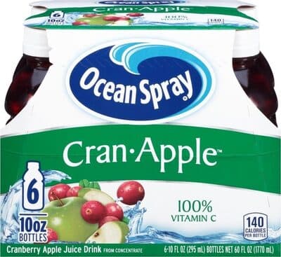 Cranberry Apple Juice Drink From Concentrate