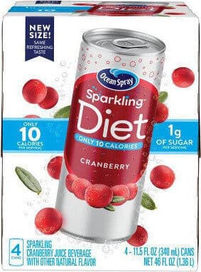 Sparkling diet cranberry