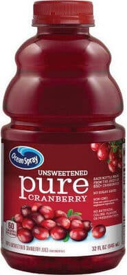 100% Pure Unsweetened Cranberry Juice From Concentrate