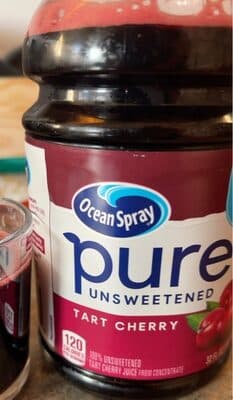 100% Unsweetened Pure Tart Cherry Juice From Concentrate