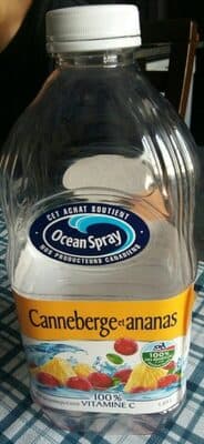 Jus canneberge et ananas