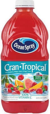 Cranberry, Mango, Guava, Orange Flavor 100% Vitamin C Flavored Juice Drink From Concentrate