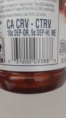 Cranberry juice 100 percent