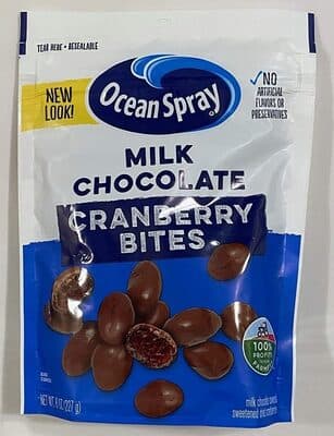 Milk Chocolate Covered Sweetened Dried Cranberries