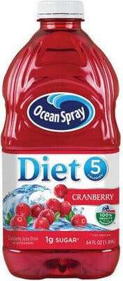 Diet Cranberry Juice Drink From Concentrate