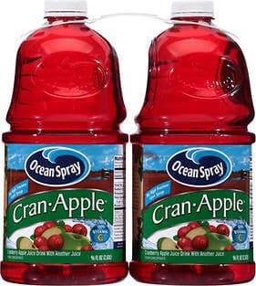Cranberry Apple Juice Drink From Concentrate