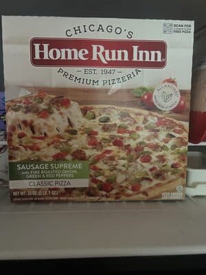 Sausage Supreme With Fire Roasted Onions, Green Peppers & Red Peppers Classic Pizza