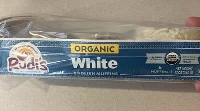 Rudi's Bakery Organic White English Muffins