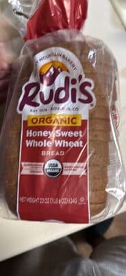 Organic Honey Sweet Whole Wheat Bread