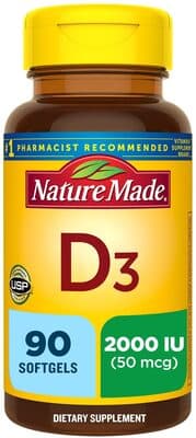 Nature Made Softgels Vitamin D3