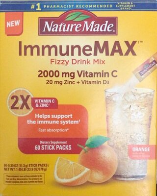 ImmuneMax Fizzy Drink Mix Orange