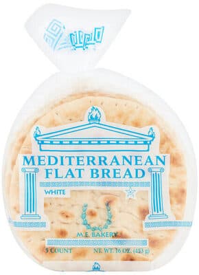 White Mediterranean Flat Bread