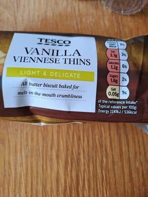 Vanilla Viennese Thins