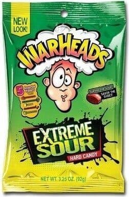 Blue Raspberry, Watermelon, Lemon, Black Cherry, Apple Flavored Extreme Sour Hard Candy