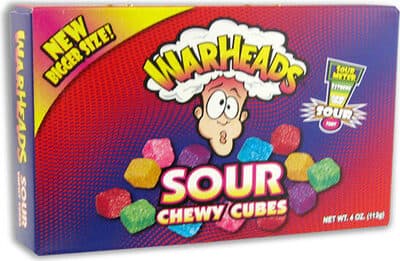 Sour Sweet & Fruity Flavored Chewy Candy Cubes