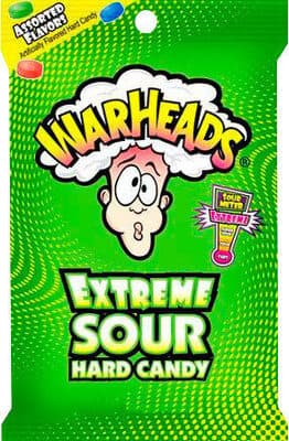 Lemon, Green Apple, Black Cherry, Watermelon, Blue Raspberry Extreme Sour Hard Candy