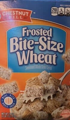 Frosted Bite-Size Wheat Lightly Sweetened Wholegrain Cereal