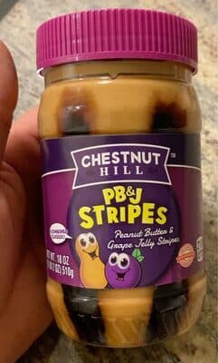 Peanut Butter & Grape Jelly Stripes