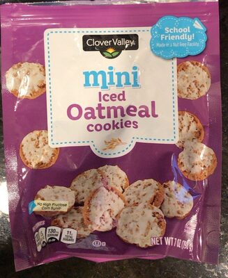 Iced Oatmeal Mini Cookies