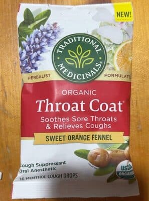 Organic Throat Coat Drops