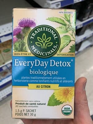 Traditional Medicinals Organic Lemon Everyday Detox Tea