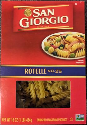 Enriched Macaroni Product, Rotelle