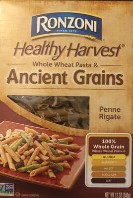 WHOLE WHEAT PASTA & ANCIENT GRAINS, PENNE RIGATE
