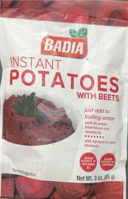 Instant Potatoes with Beets