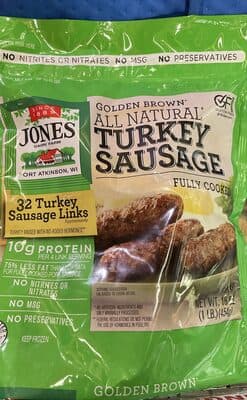 Golden Brown All Natural Turkey Sausage