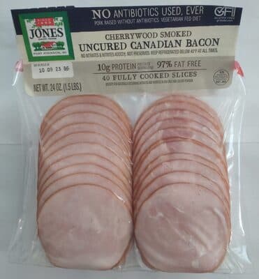 Cherrywood Smoked Uncured Canadian Bacon