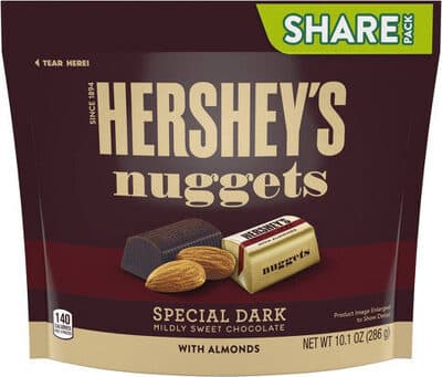 Special Dark Mildly Sweet Chocolate With Almonds Nuggets