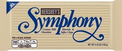 Creamy Milk Chocolate Almonds & Toffee Chips Bar
