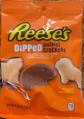 Reeses Dipped animal crackers