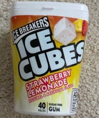 Strawberry Lemonade Ice Cubes Sugar Free Gum