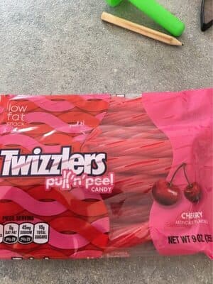 Twizzlers Pull 'N' Peel Candy, Cherry