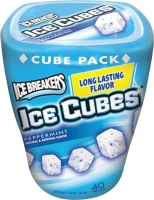 Ice Cubes Sugar Free Gum, Peppermint