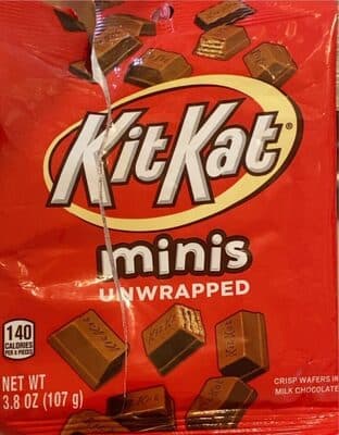Minis Unwrapped Crisp Wafers in Milk Chocolate