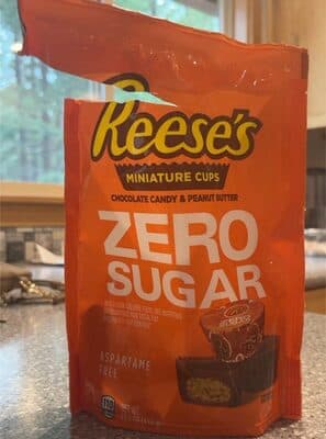 Reeses miniatures cup zero sugar
