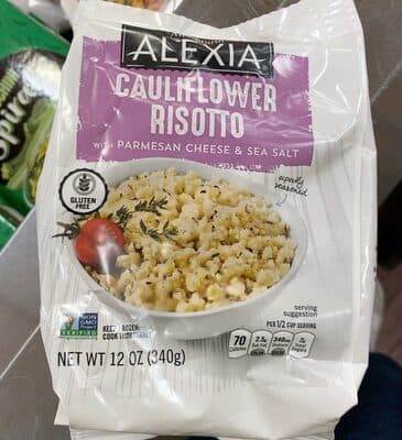 Cauliflower Risotto with Parmesan Cheese & Sea Salt