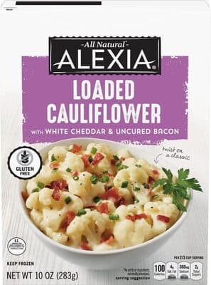 Loaded Cauliflower with White Cheddar & Uncured Bacon