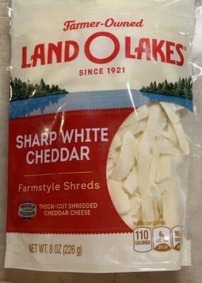 Sharp White Cheddar Farmstyle Shreds