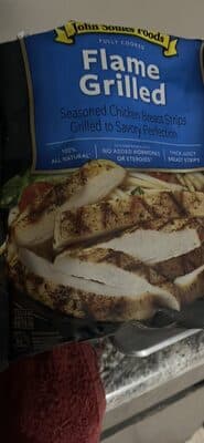 Grilled Chicken Breast Strips With Rib Meat