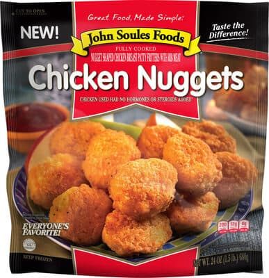 Chicken Nuggets Shaped Chicken Breast Patty Fritters With Rib Meat